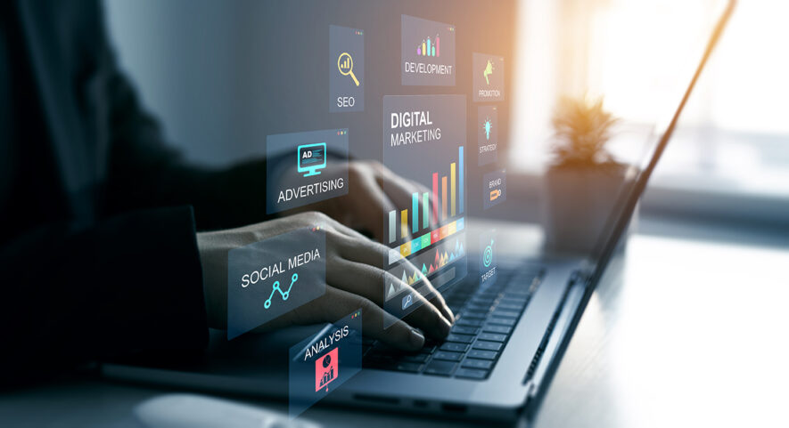Digital marketing for promotion of products with social media, e