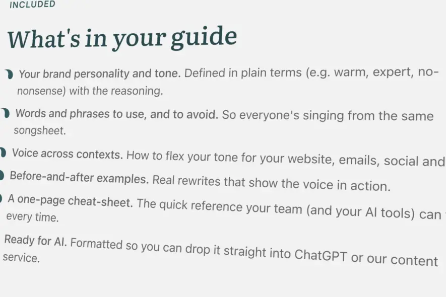 What is in a Seed Studio Brand Voice Guide