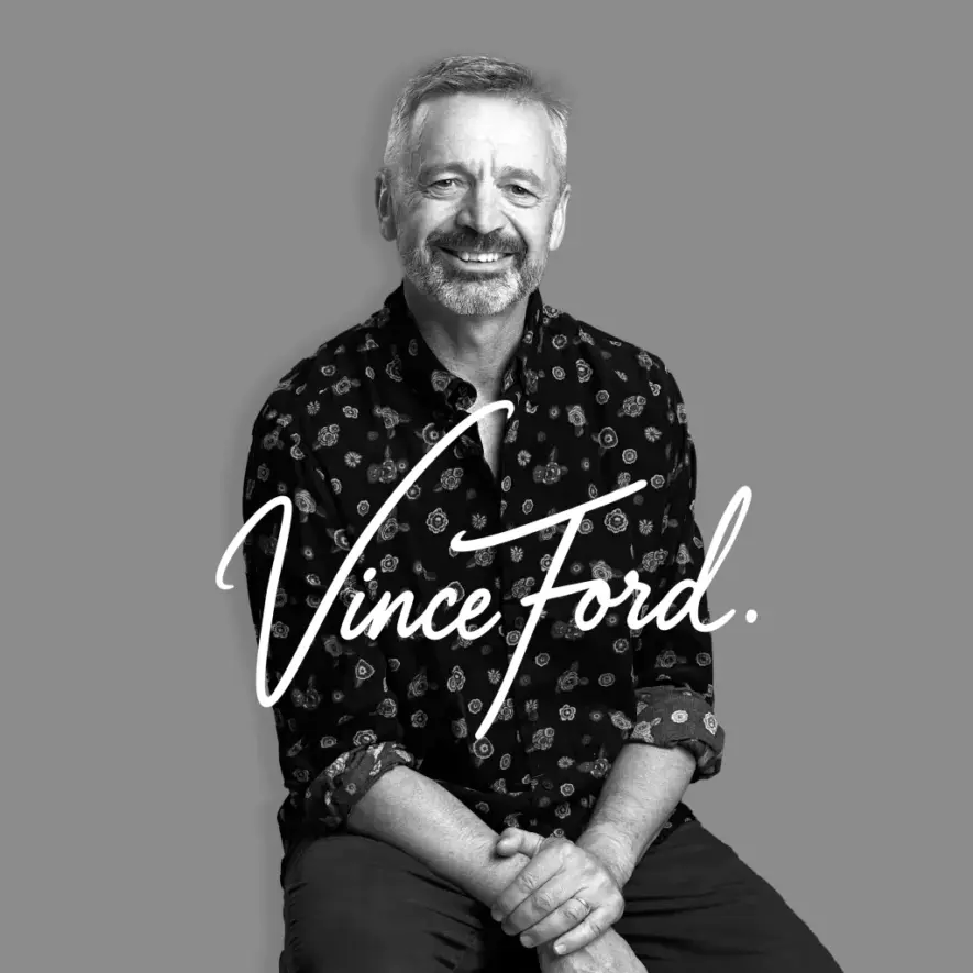 Vince Ford logo, portfolio image for the website by Seed Studio